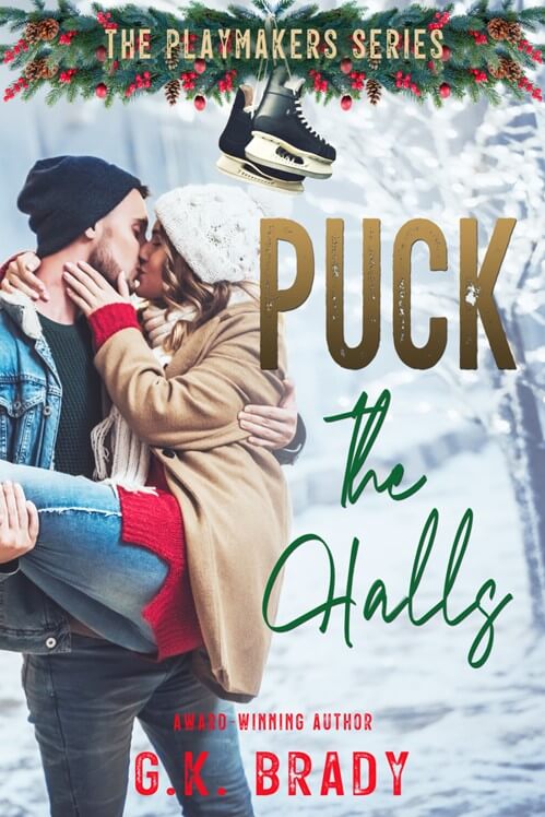 Hockey Romance Novella Cover Puck the Halls